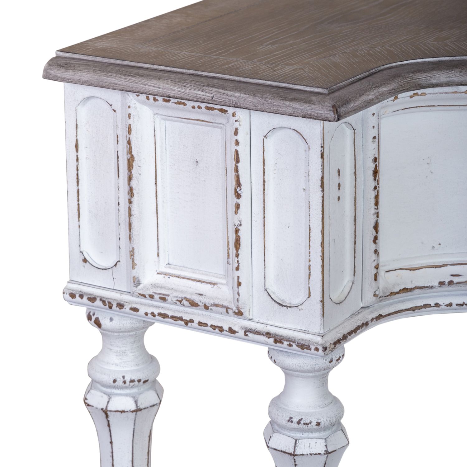 Magnolia Manor Irregular Wood 56-Inch Hall Console Table w/Drawer