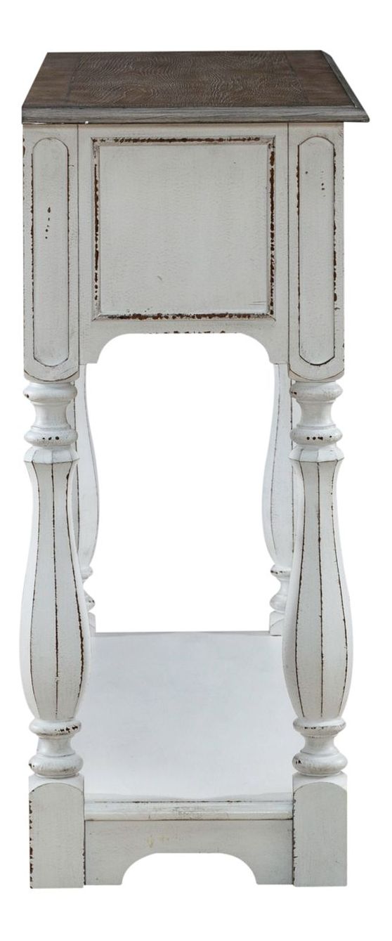 Magnolia Manor Rectangular Wood Hall Console w/2 Drawers