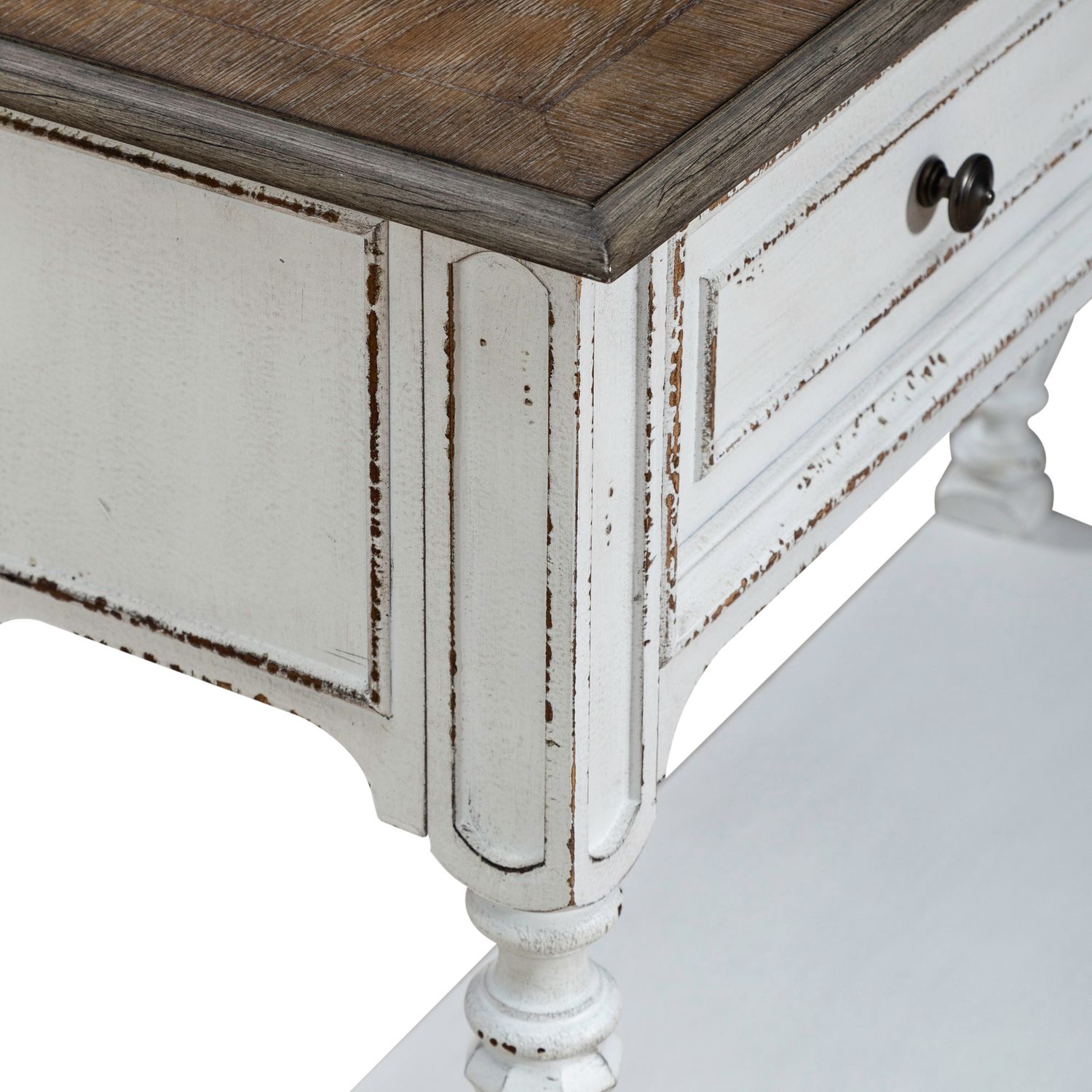 Magnolia Manor Rectangular Wood Hall Console w/2 Drawers