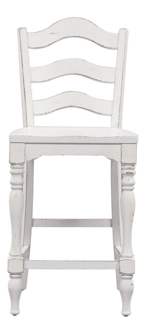 Magnolia Manor Wood Ladder Back Counter Chair