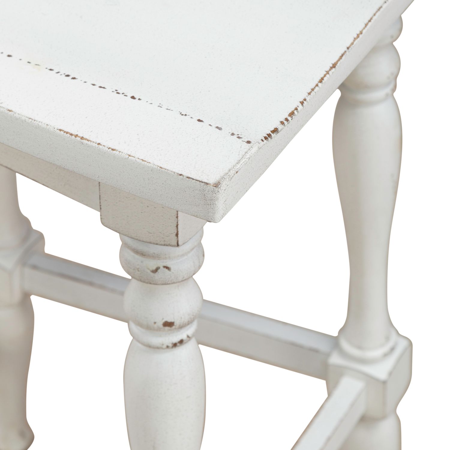 Magnolia Manor Antique White L-Shaped Office Desk Set