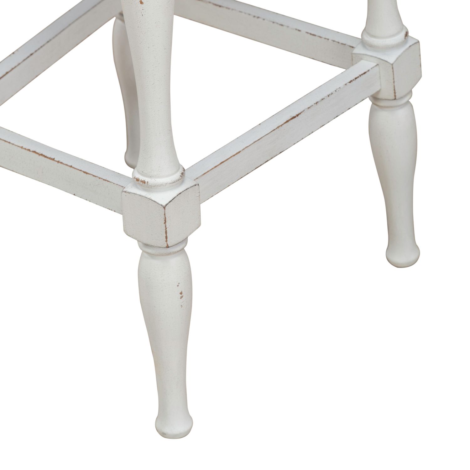 Magnolia Manor Spindle Wood Back Swivel Bar Stool