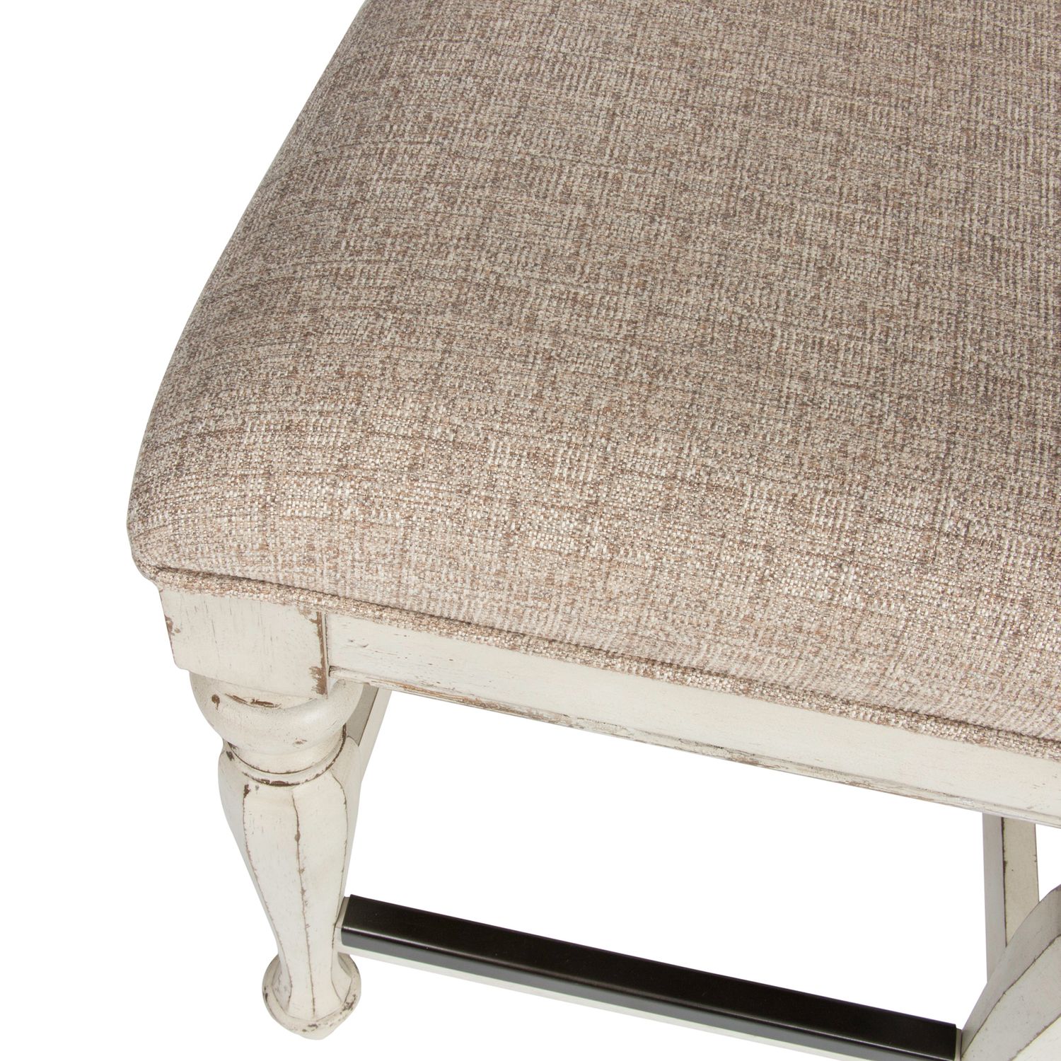 Magnolia Manor Tweed/Wood Chenille Counter Height Chair