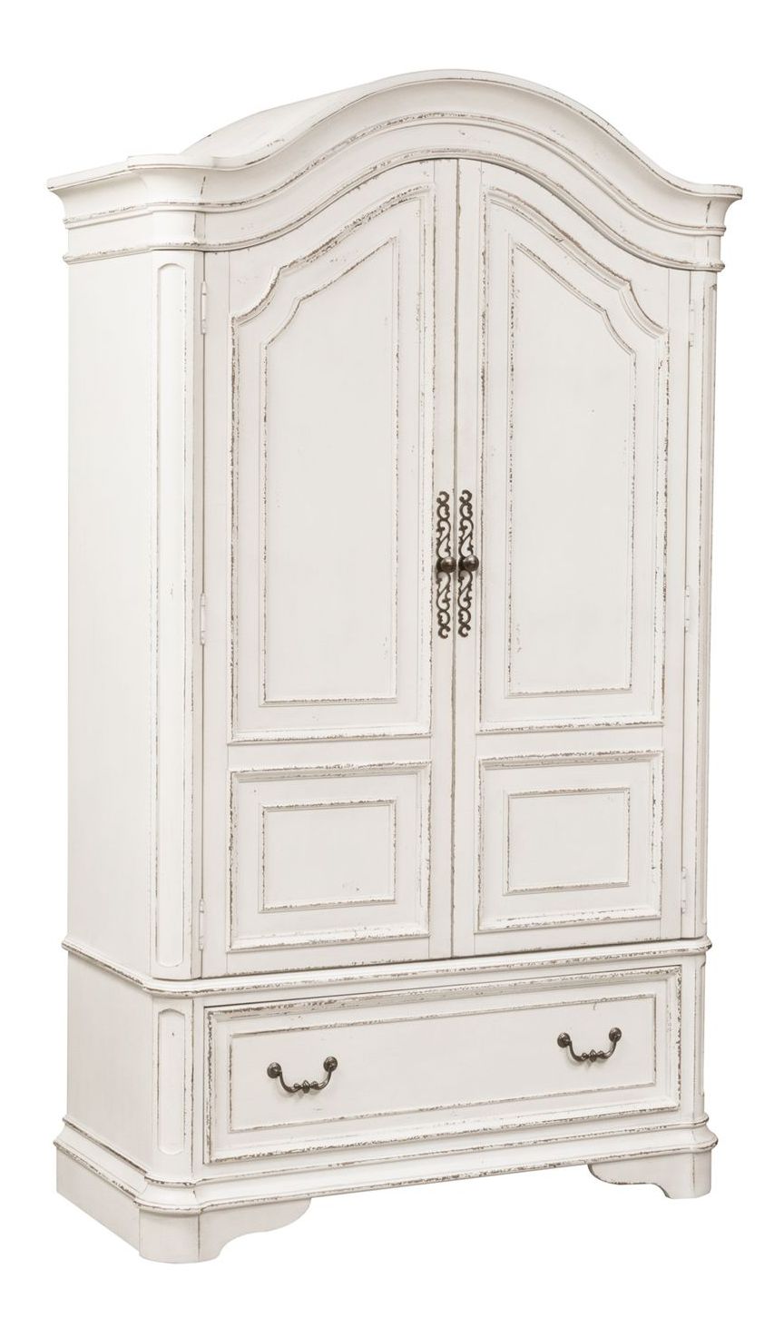 Magnolia Manor Wood Armoire w/2 Doors & Drawer