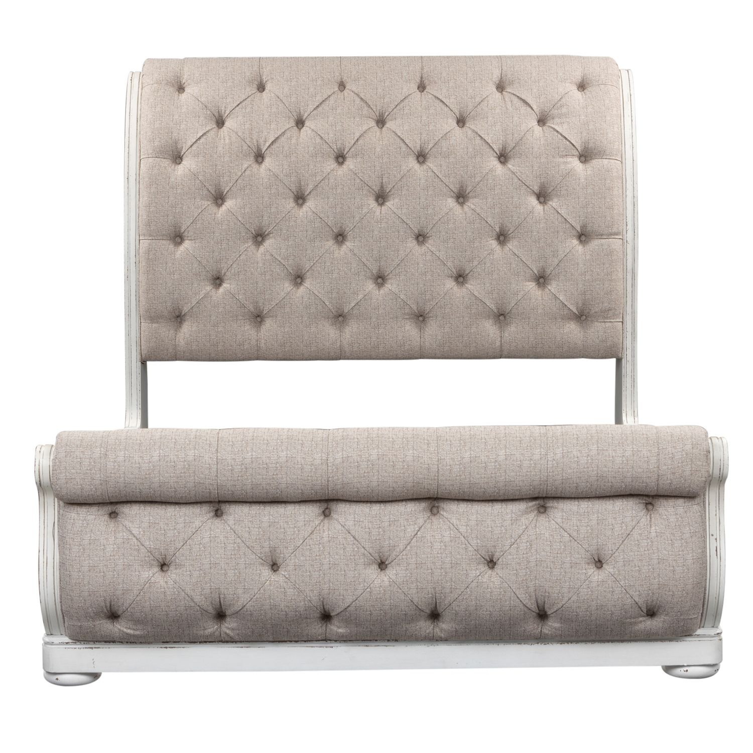 Magnolia Manor Antique White Cal King Sleigh Bed | Liberty