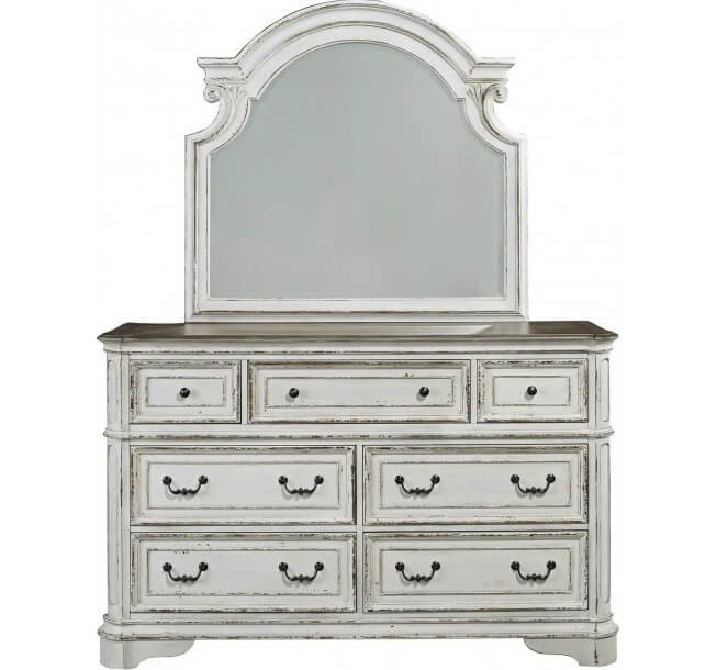 SM Magnolia Manor Fabric Upholstered Sleigh Bedroom Set