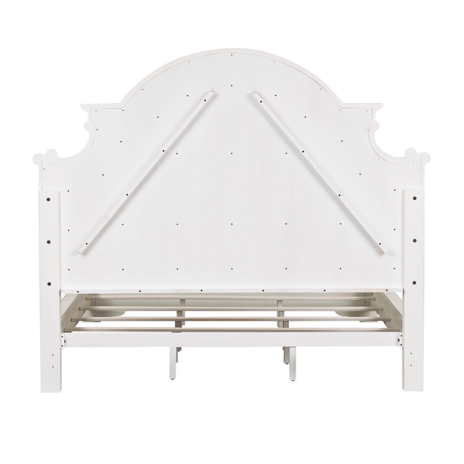 Magnolia Manor Antique White Upholstered King Bed | Liberty