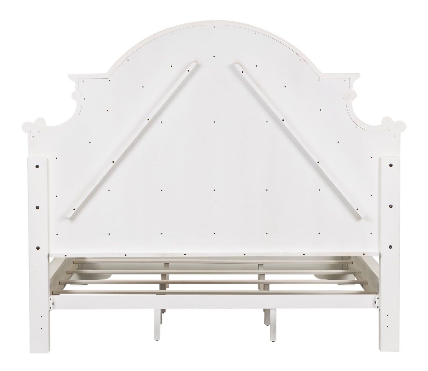 Magnolia Manor Wood/Fabric Upholstered Chenille Queen Size Bed