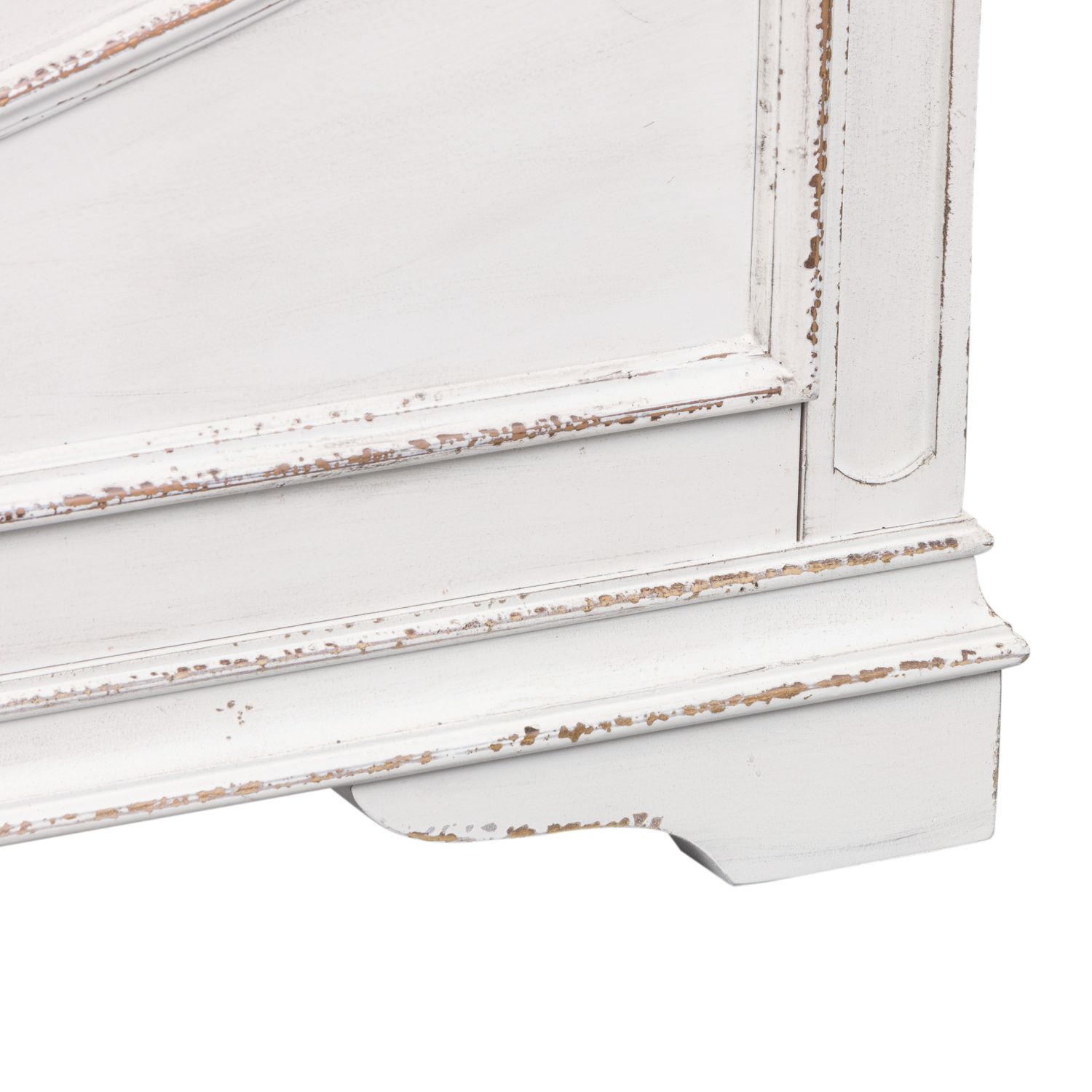 Magnolia Manor Antique White Upholstered Bedroom Set | Liberty