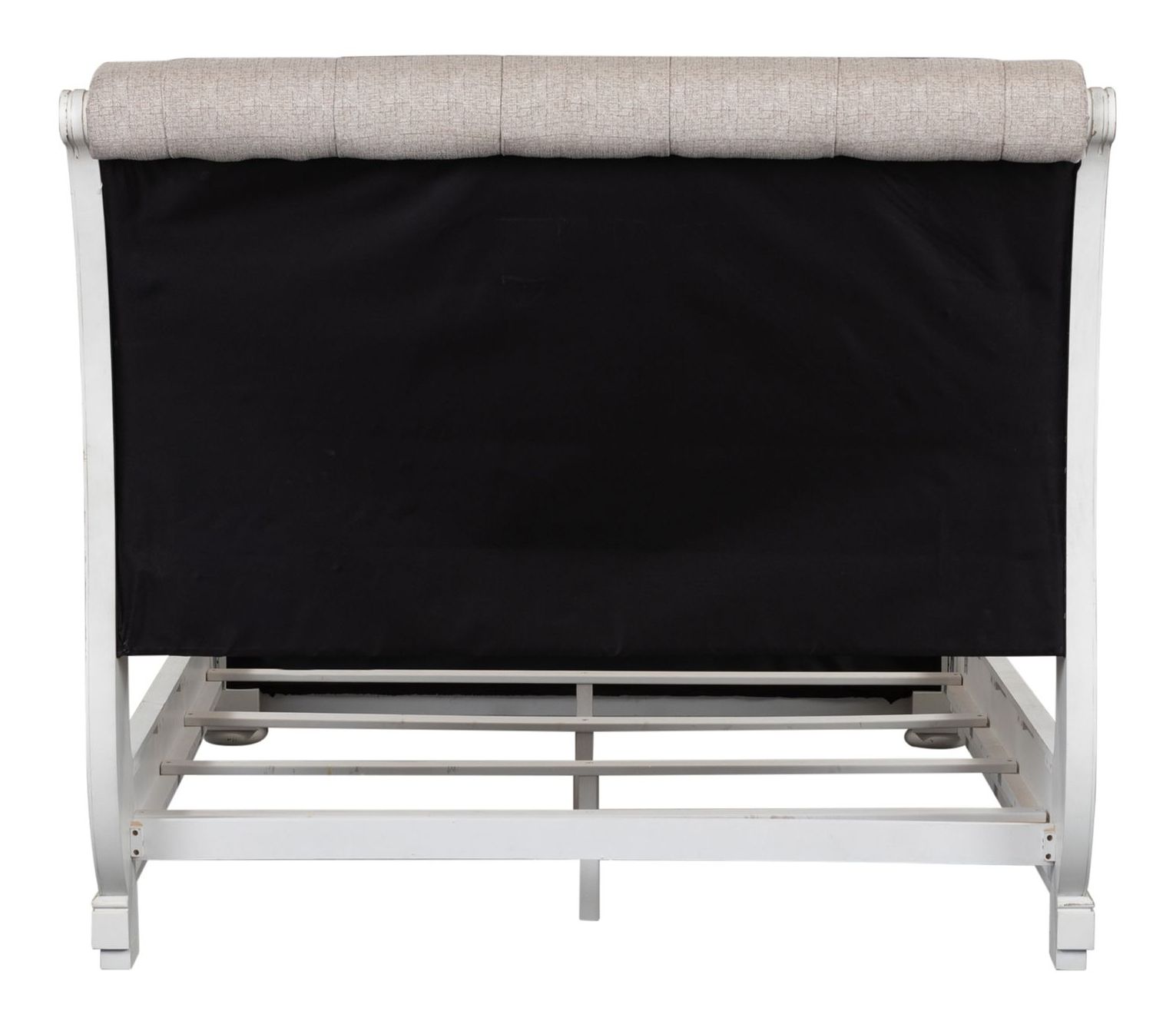 Magnolia Manor Antique White Upholstered Sleigh Bed | Liberty