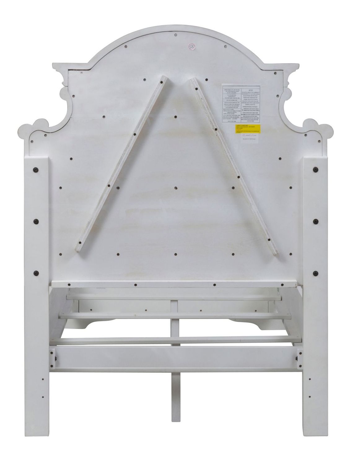 Magnolia Manor Antique White Upholstered Bed | Liberty