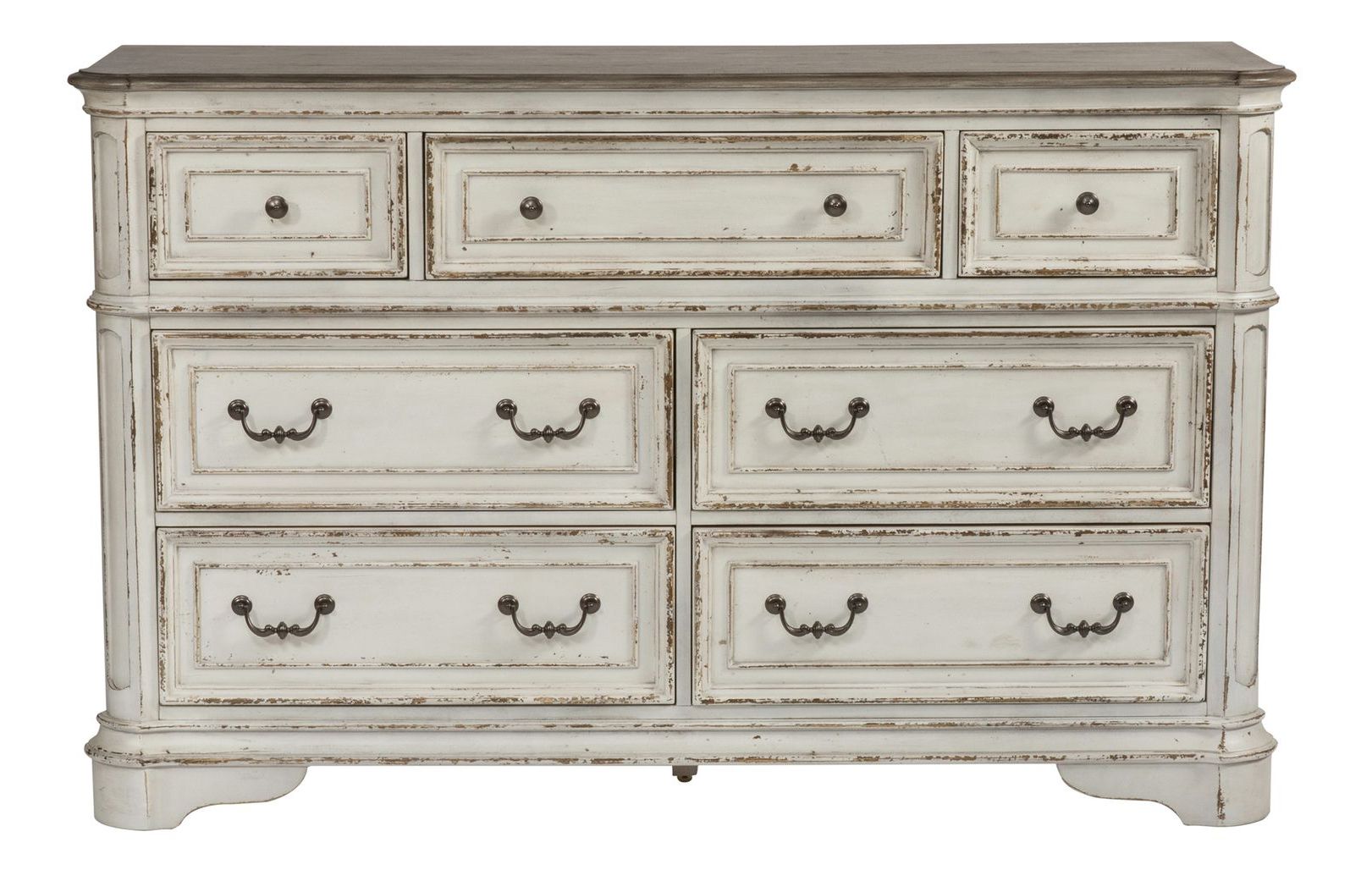 Magnolia Manor Antique White 7-Drawer Dresser | Liberty
