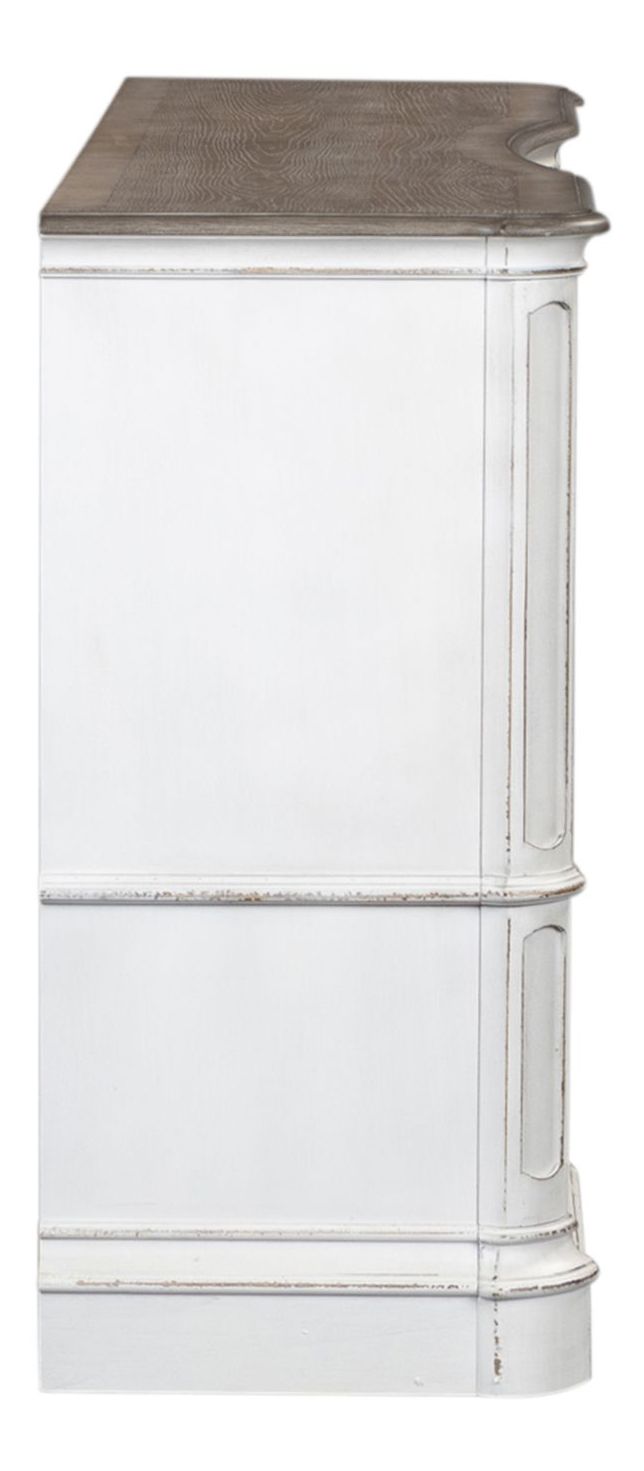 Magnolia Manor Antique White Upholstered Bedroom Set | Liberty