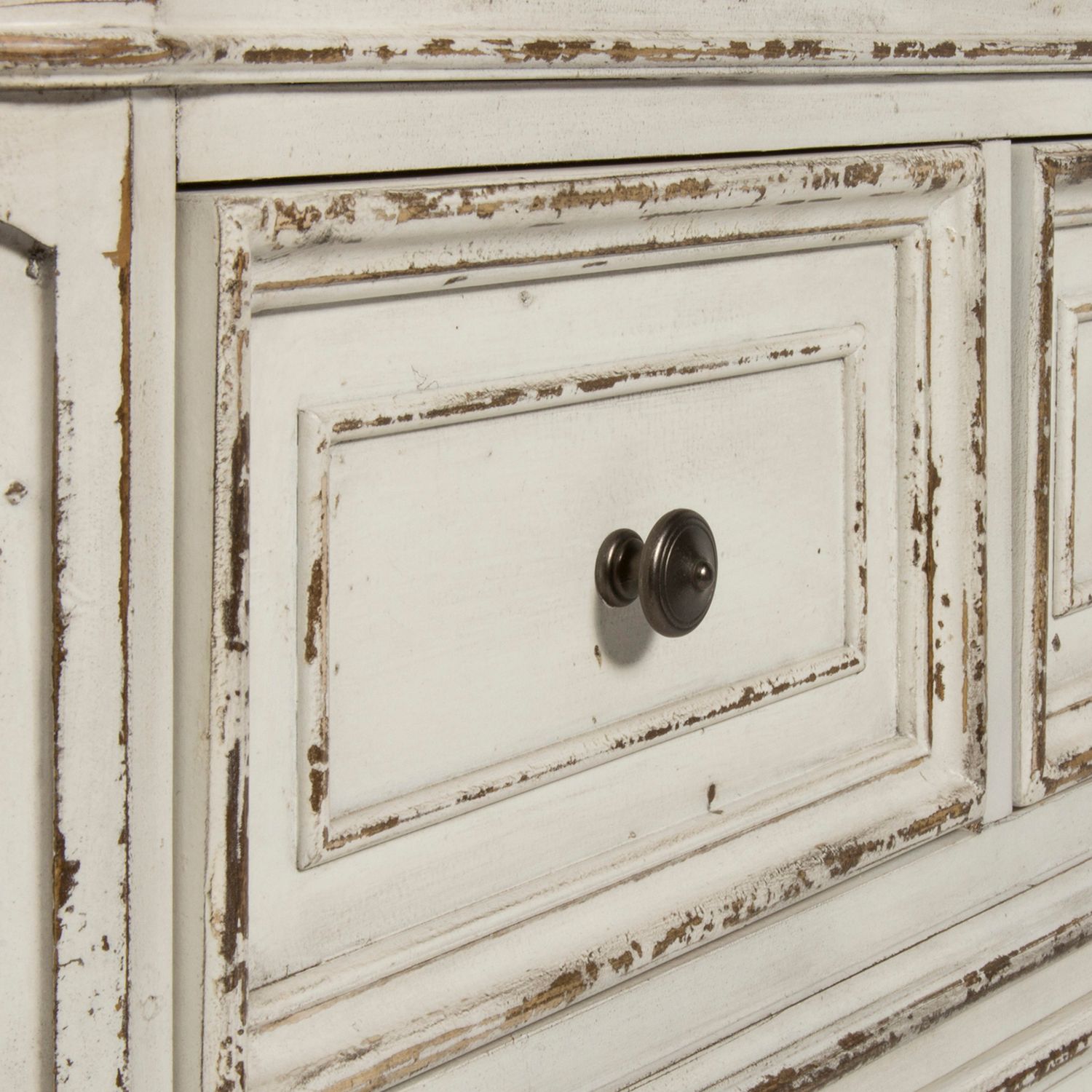 Magnolia Manor Wood Vanity Desk w/5 Drawers