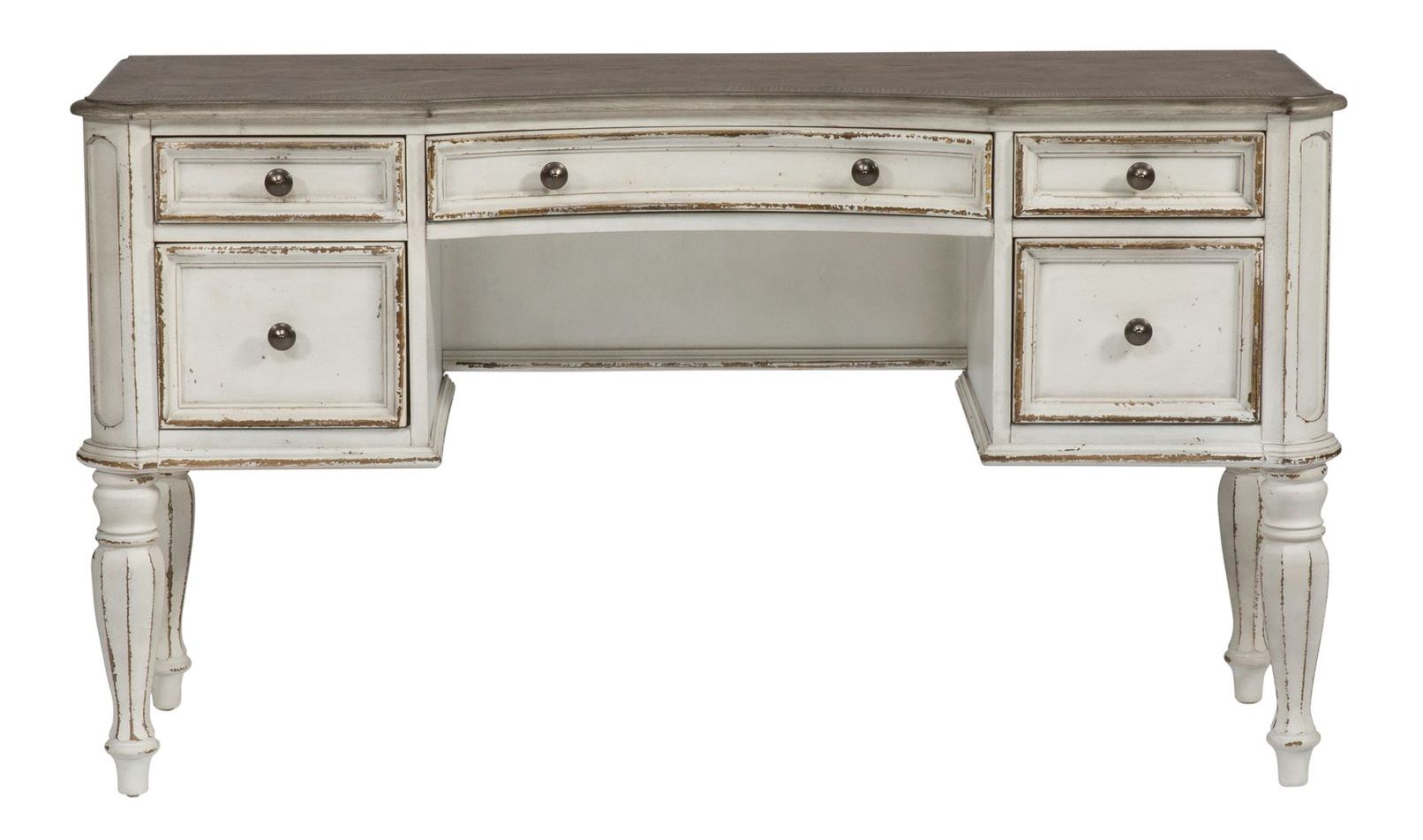 Magnolia Manor Antique White Upholstered Bedroom Set | Liberty