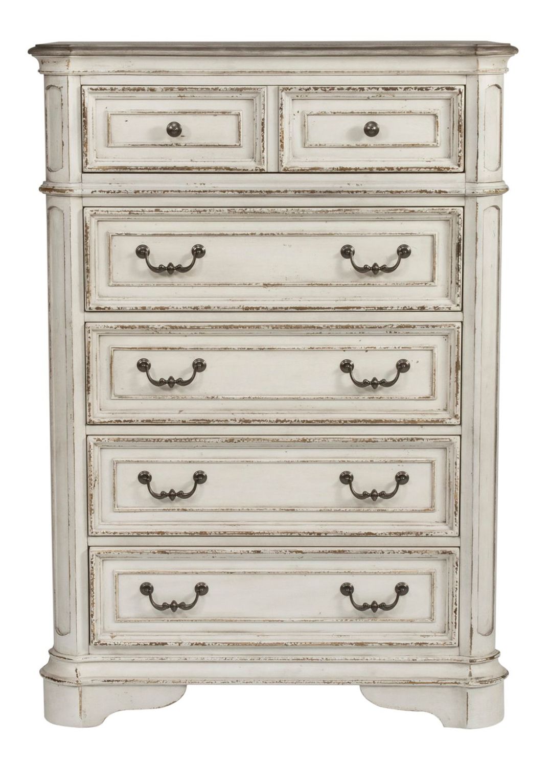 Magnolia Manor Antique White Panel Bedroom Set | Liberty