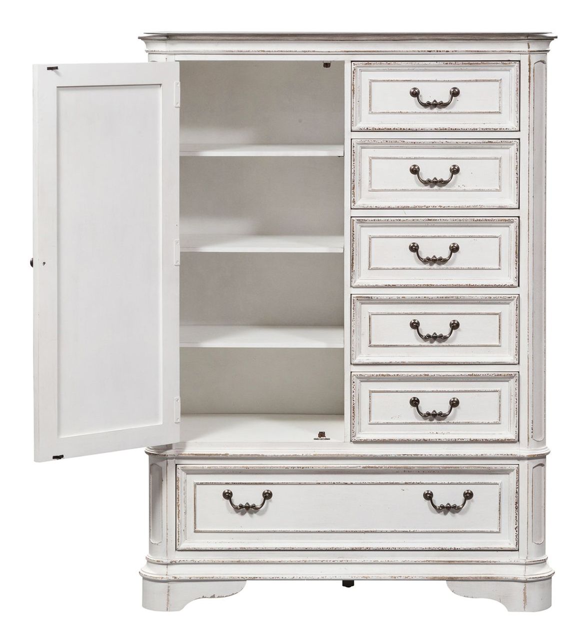 Magnolia Manor Antique White Panel Bedroom Set | Liberty