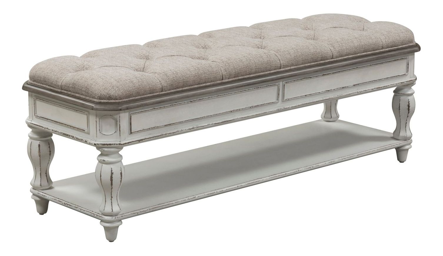 Magnolia Manor Antique White Panel Bedroom Set | Liberty