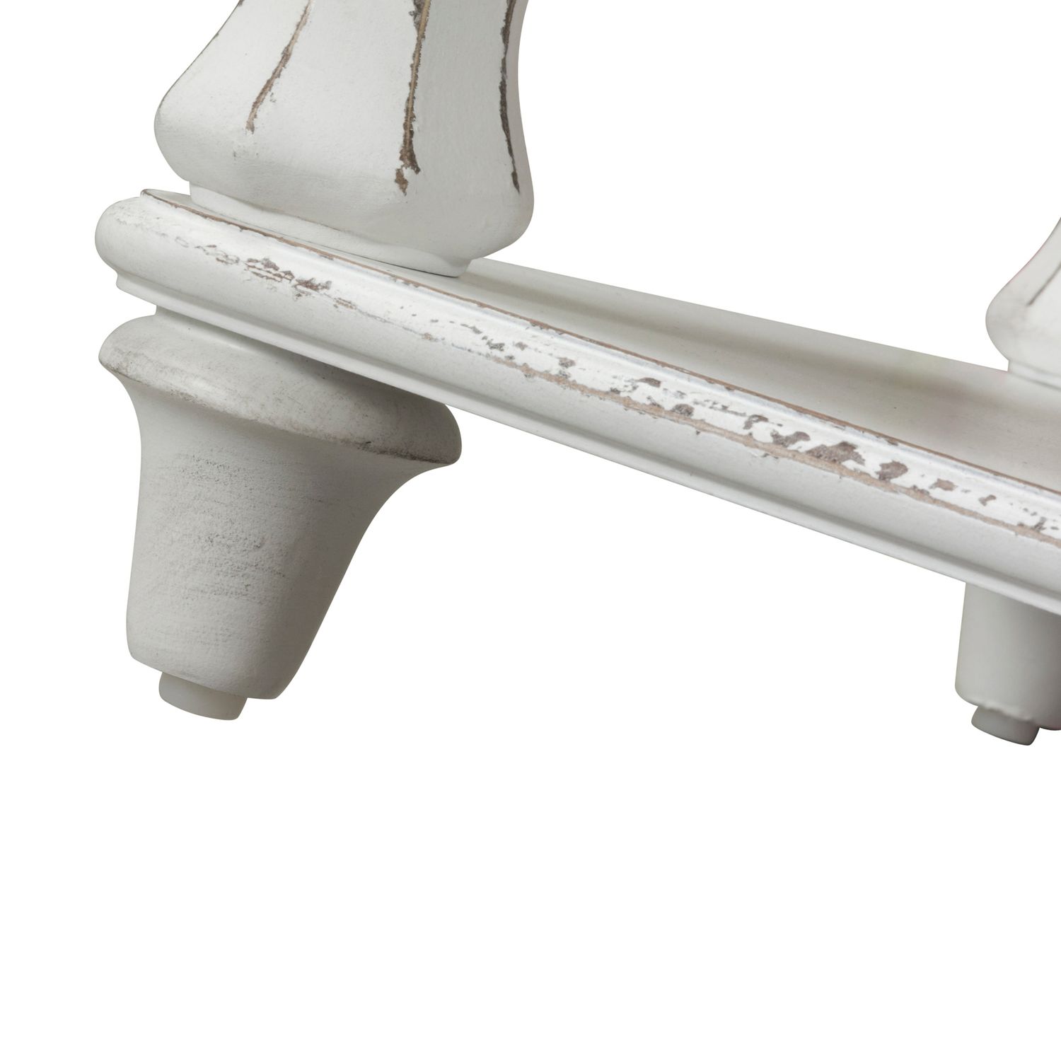 Magnolia Manor Tweed/Wood Chenille Bed Bench