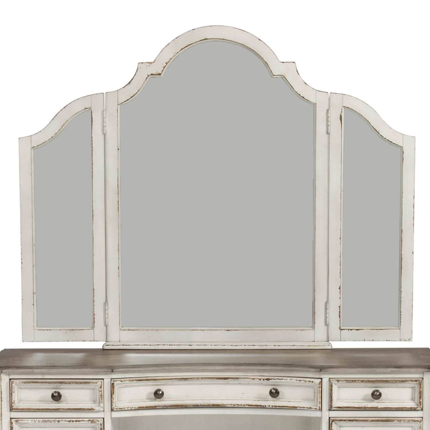 Magnolia Manor Wood Vanity Tri-Folding Mirror