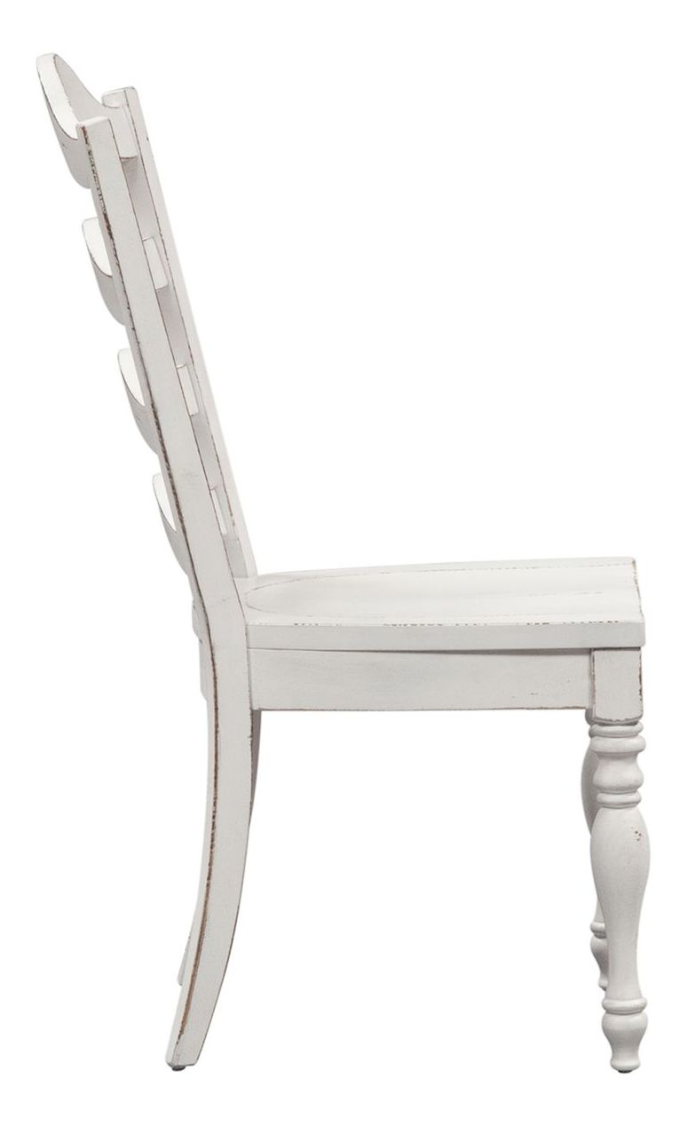 Magnolia Manor Oval Pedestal Dining Set | Antique White