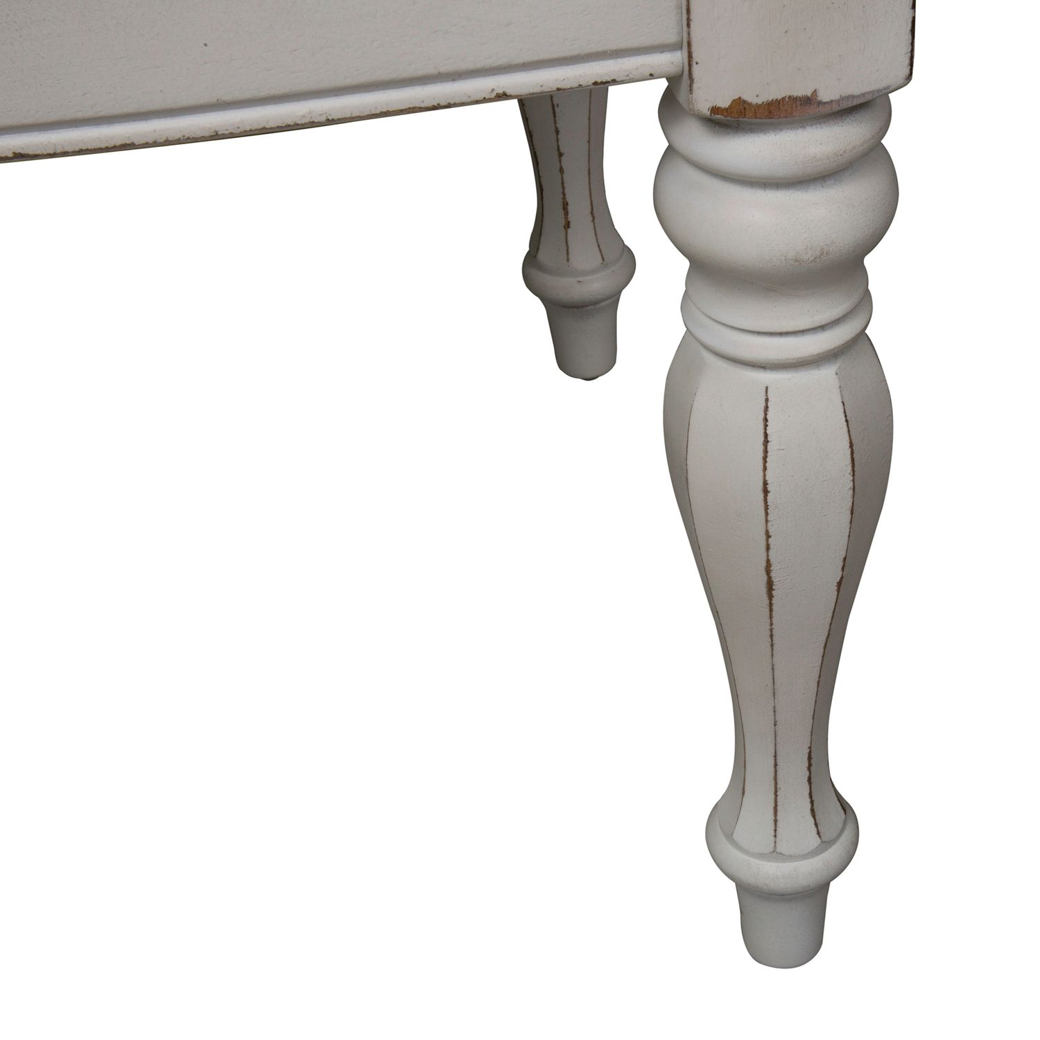 Magnolia Manor Oval Pedestal Dining Set | Antique White & Wood