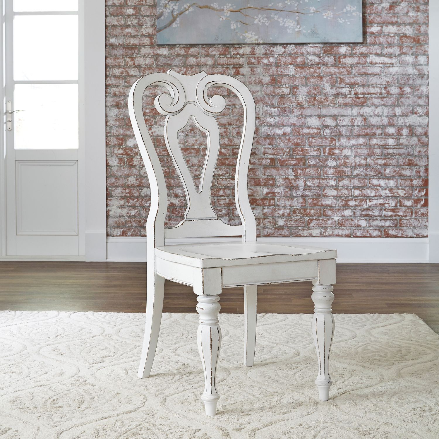 Magnolia Manor Extendable Dining Set | Antique White & Wood