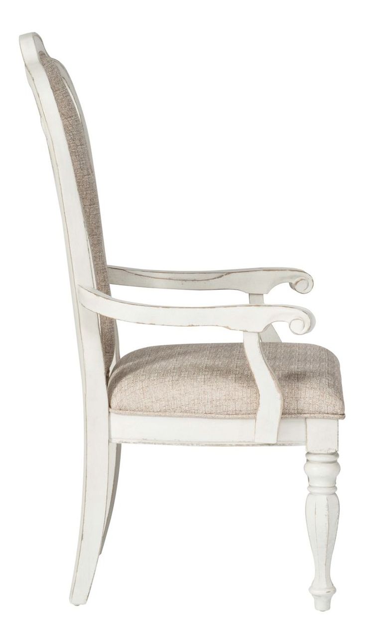 Magnolia Manor 90" Extendable Dining Set | Antique White