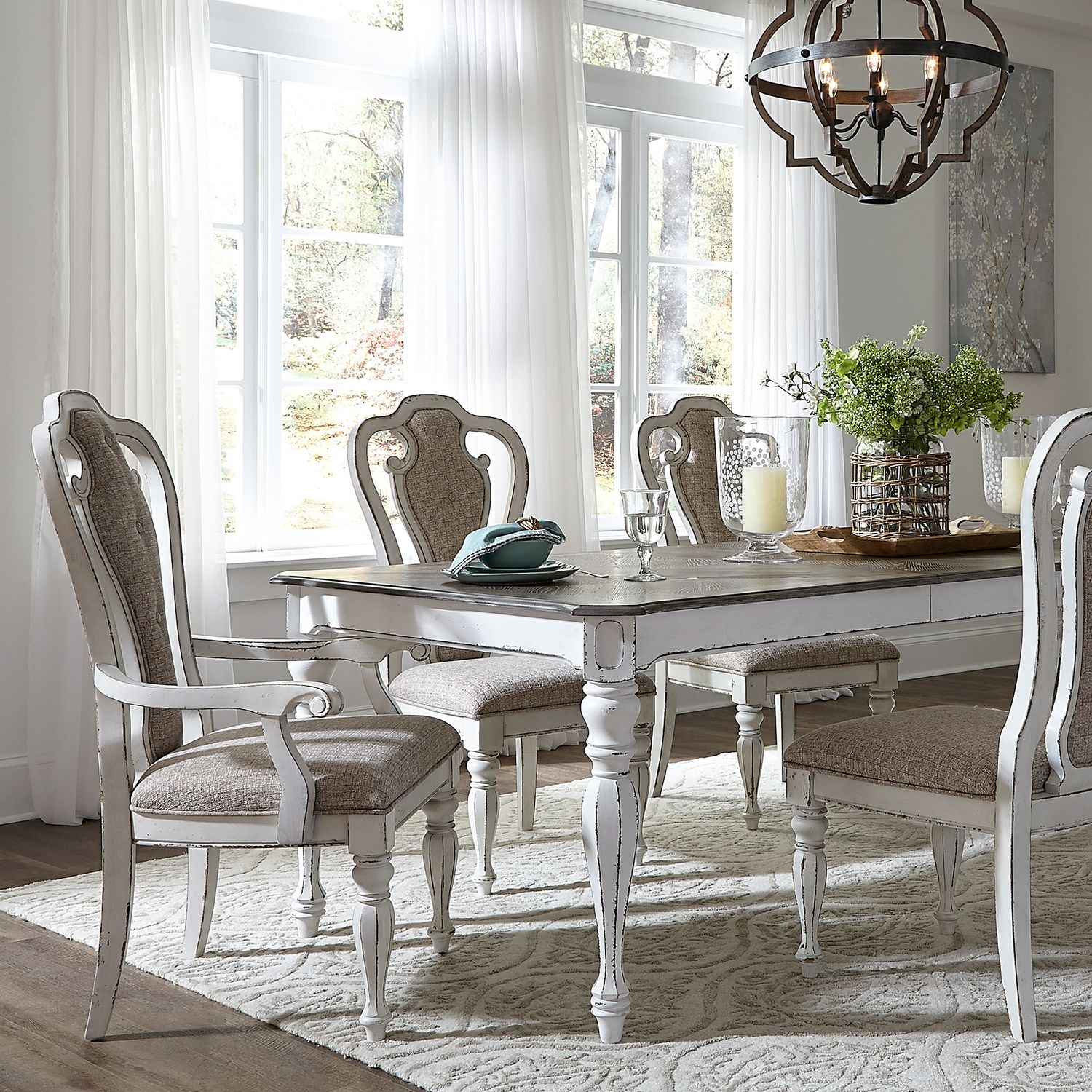 Magnolia Manor 90" Extendable Dining Set | Liberty Furniture
