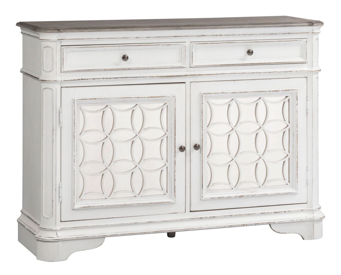 Magnolia Manor Wood/Glass Buffet