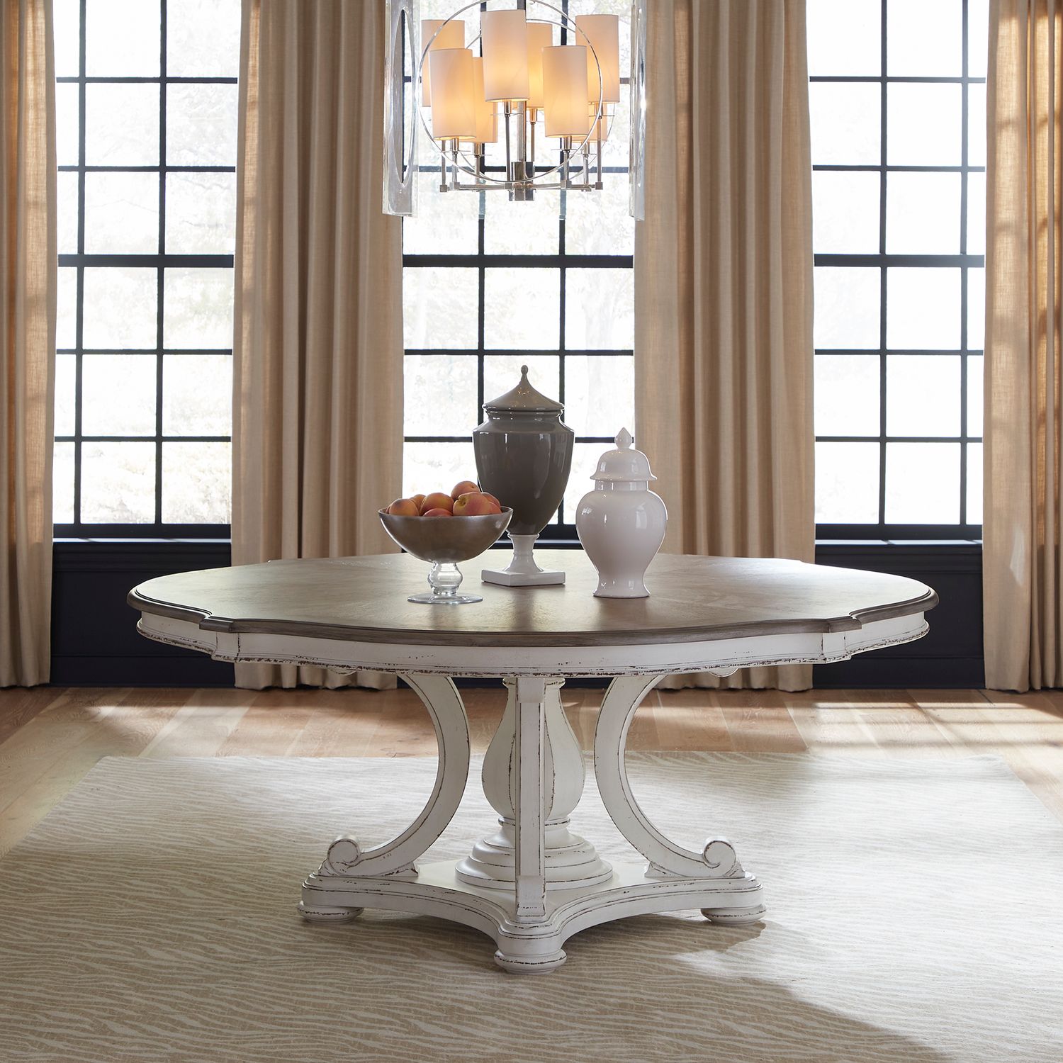 Magnolia Manor Round Wood Dining Table