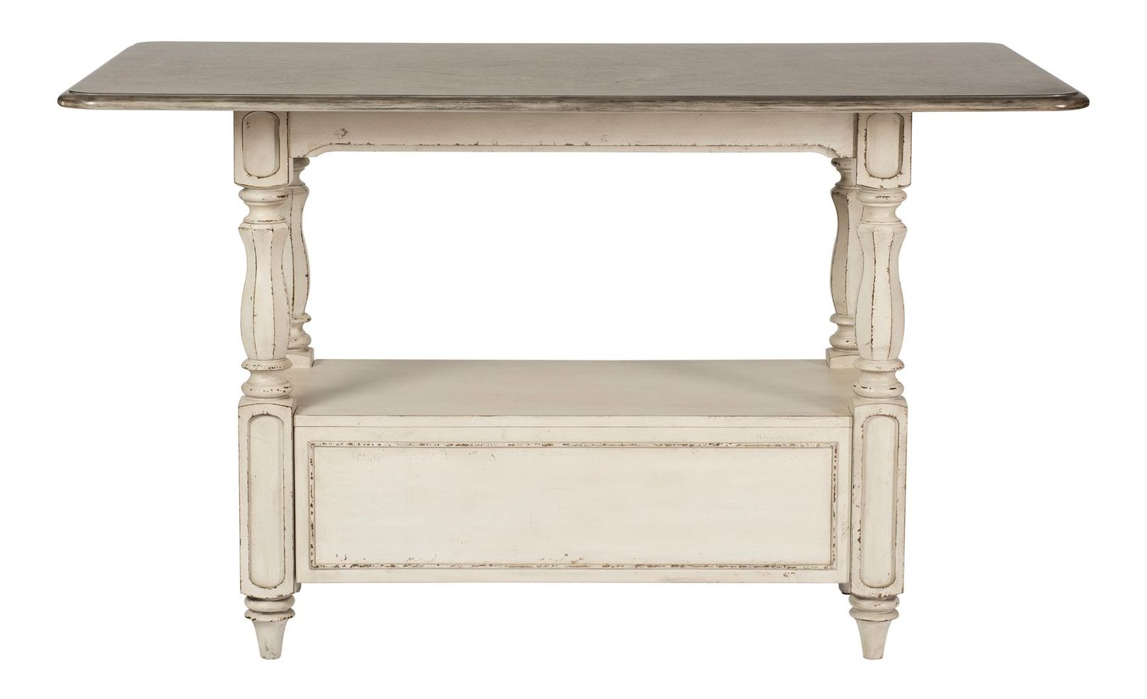 Magnolia Manor Rectangular Wood Gathering Table w/Drawer