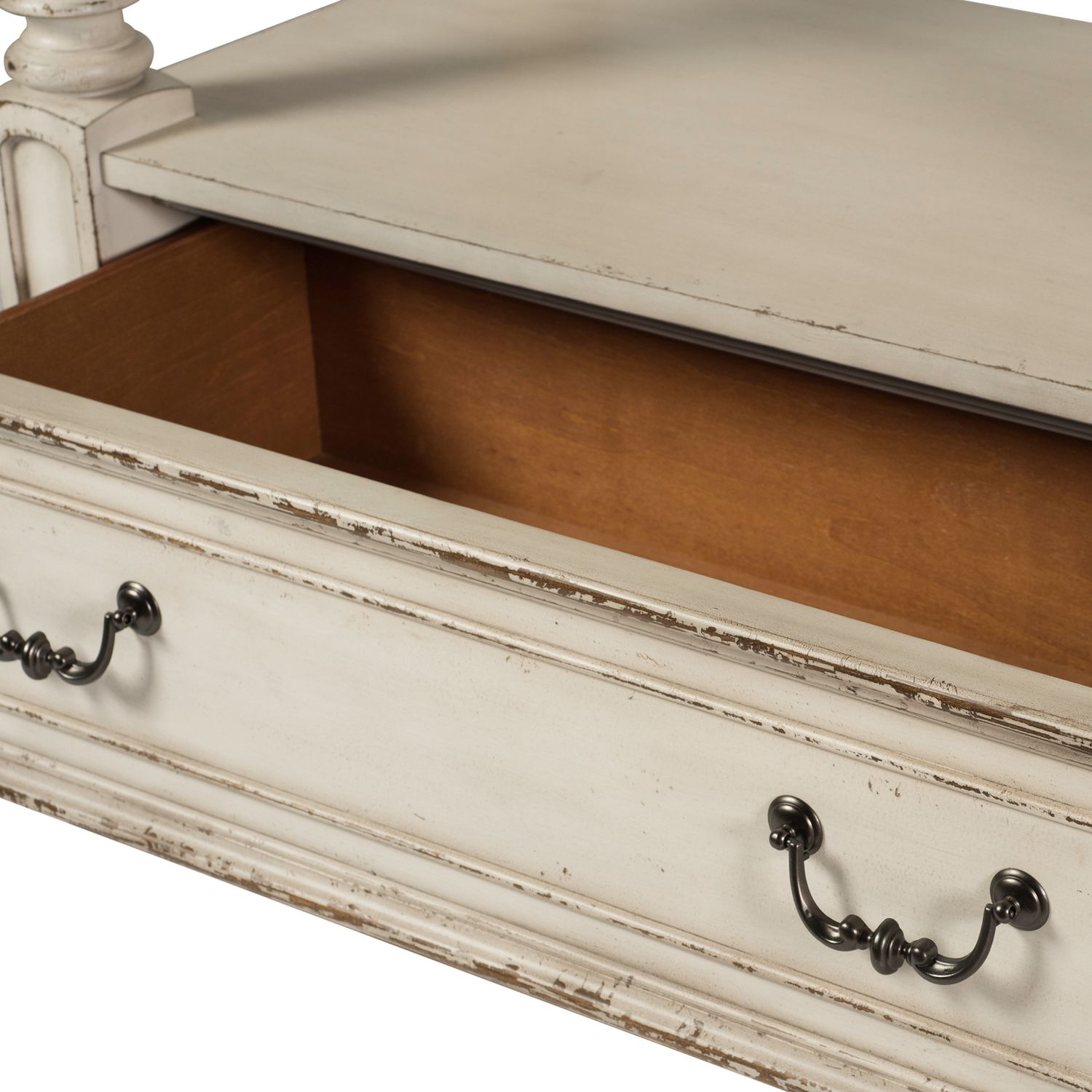 Magnolia Manor Rectangular Wood Gathering Table w/Drawer