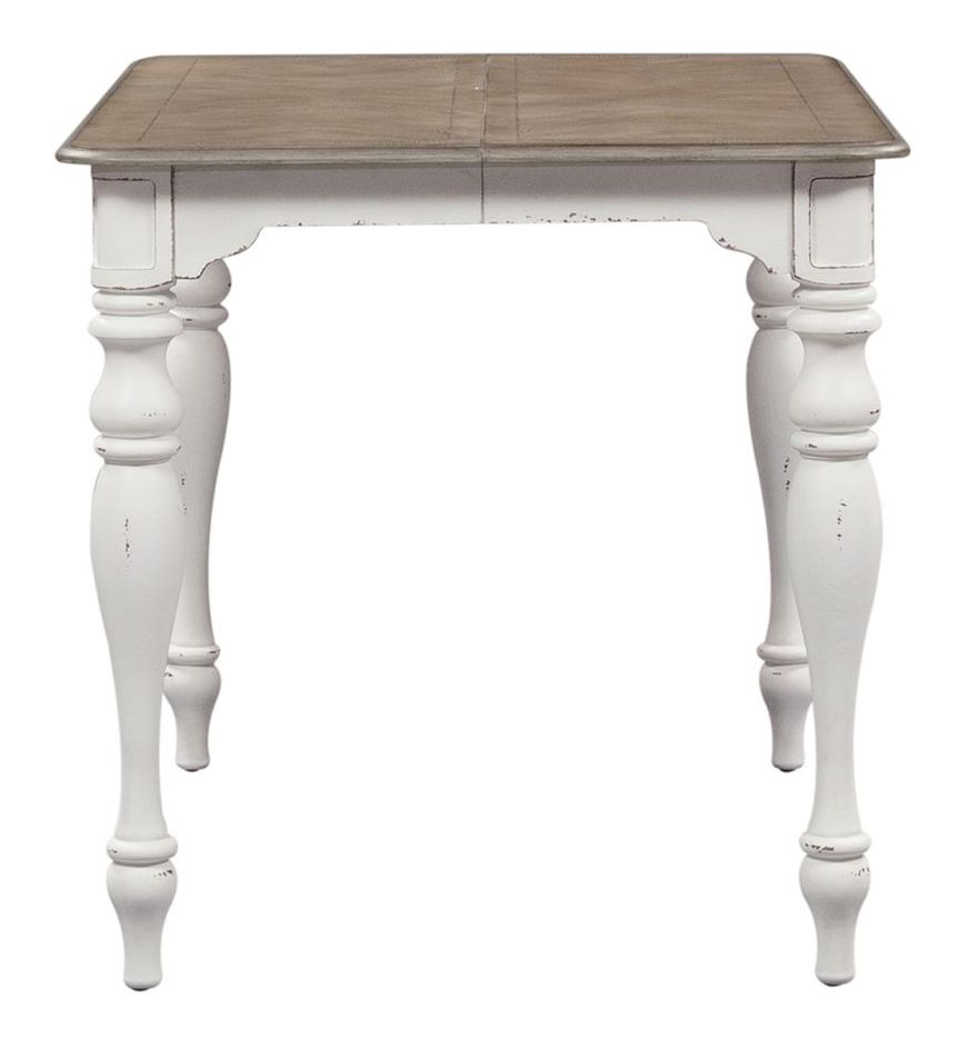 Magnolia Manor Square Wood Extendable Gathering Table