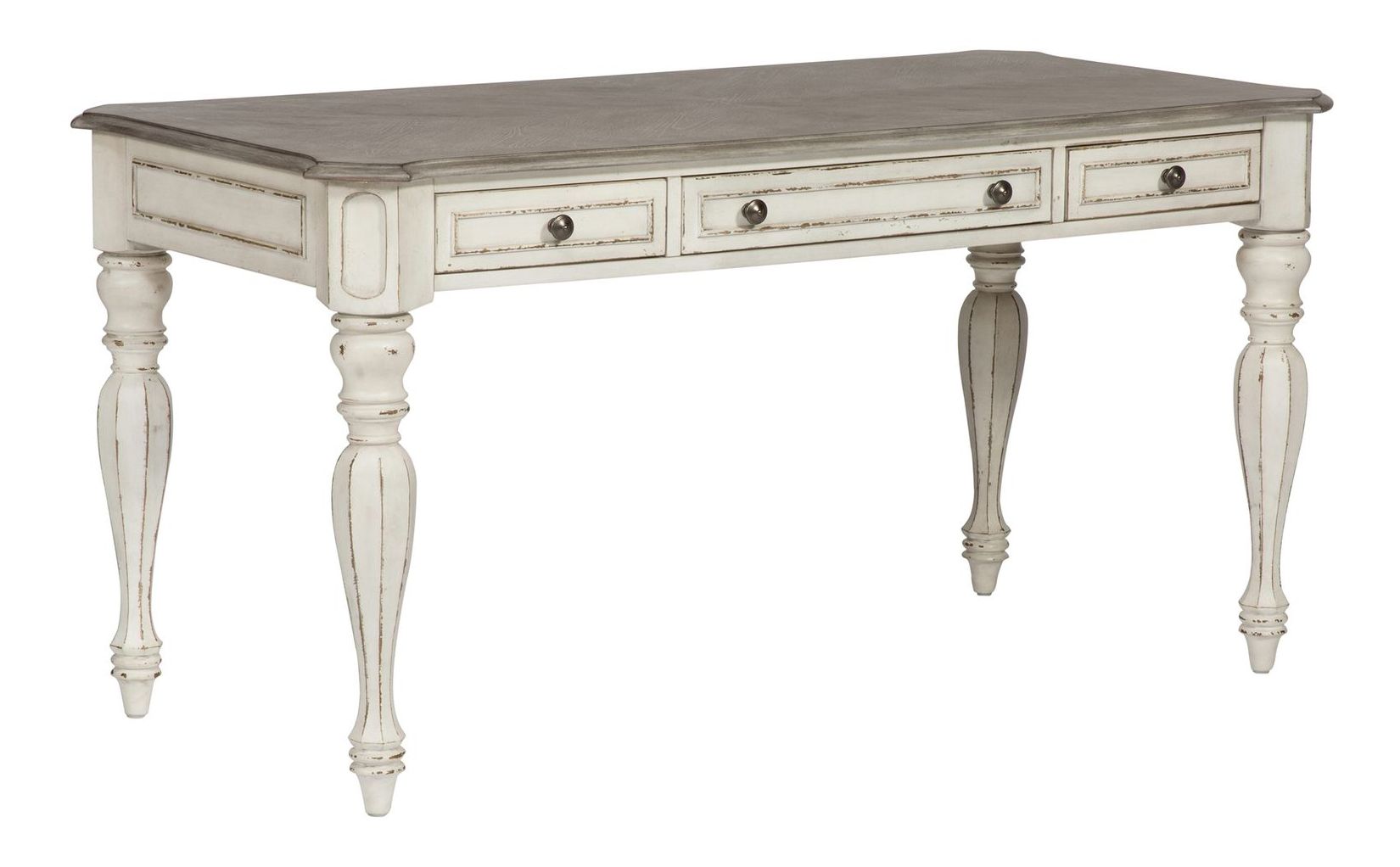 Magnolia Manor Antique White L-Shaped Desk Set | Liberty