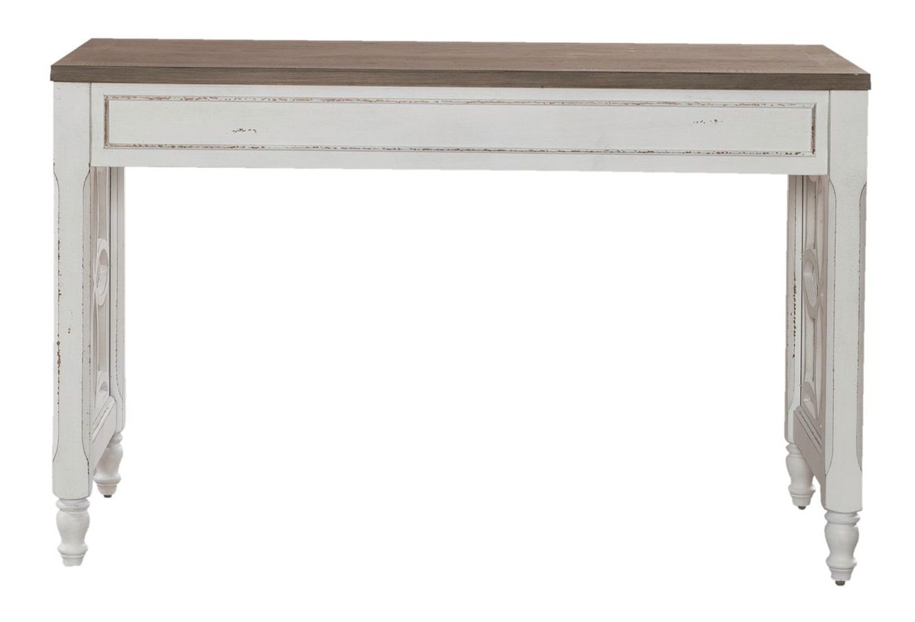 Magnolia Manor Antique White L-Shaped Office Desk Set