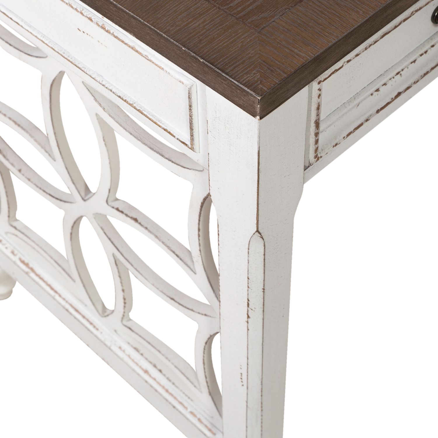 Magnolia Manor Antique White L-Shaped Desk Set | Liberty
