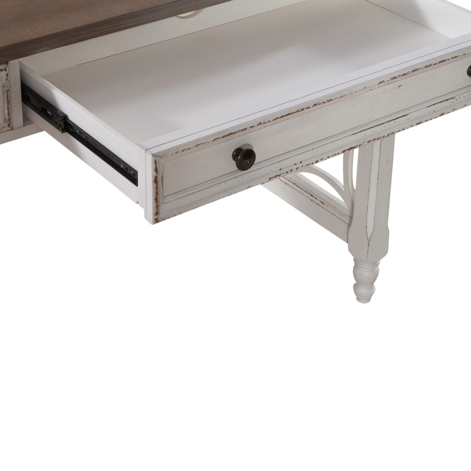 Magnolia Manor Antique White L-Shaped Desk Set | Liberty