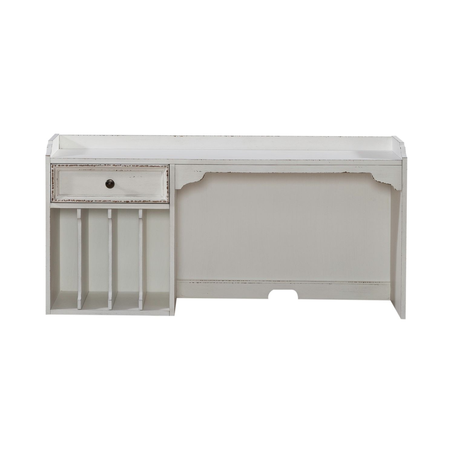 Magnolia Manor Antique White L-Shaped Office Desk Set