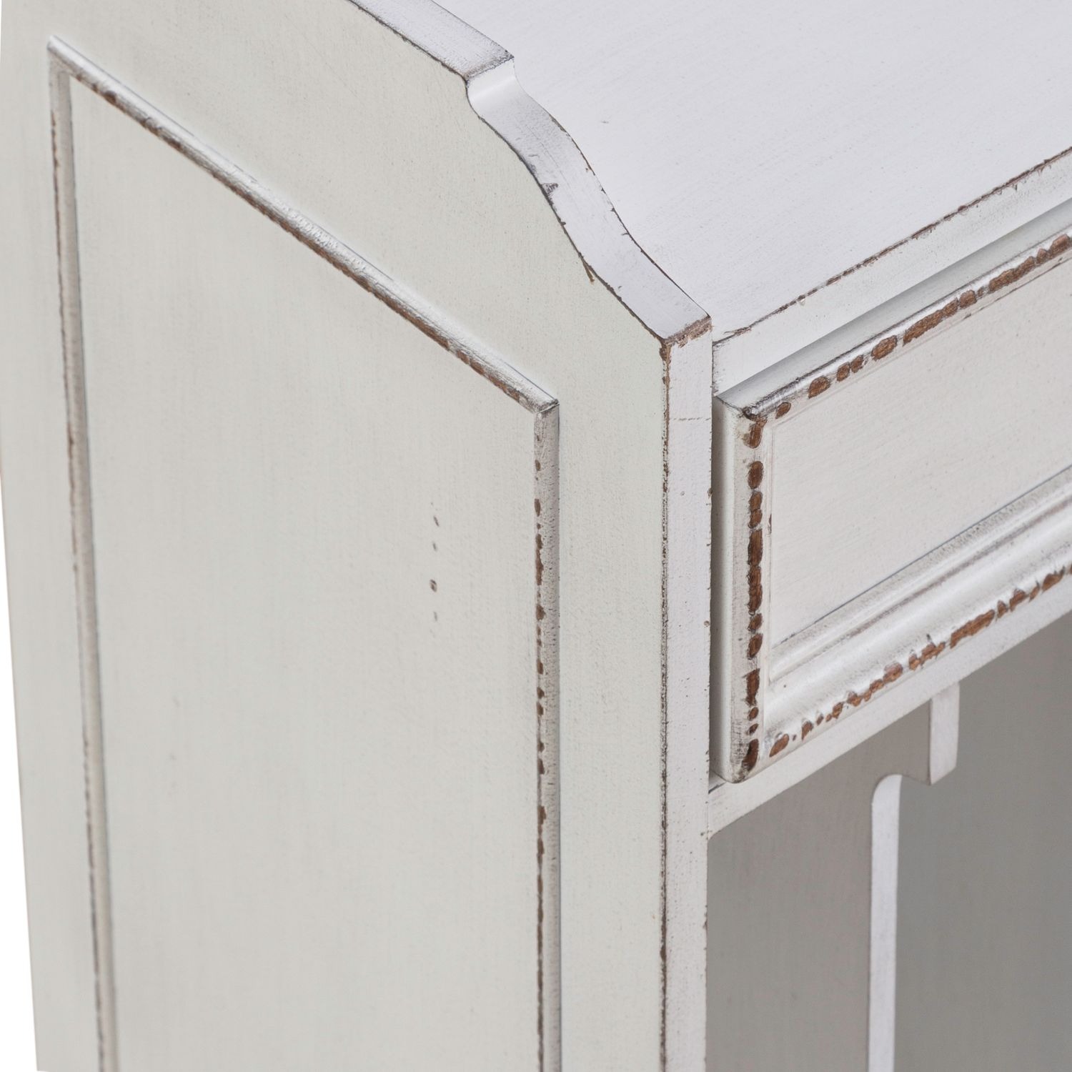 Magnolia Manor Antique White Wood Desk Hutch | Liberty