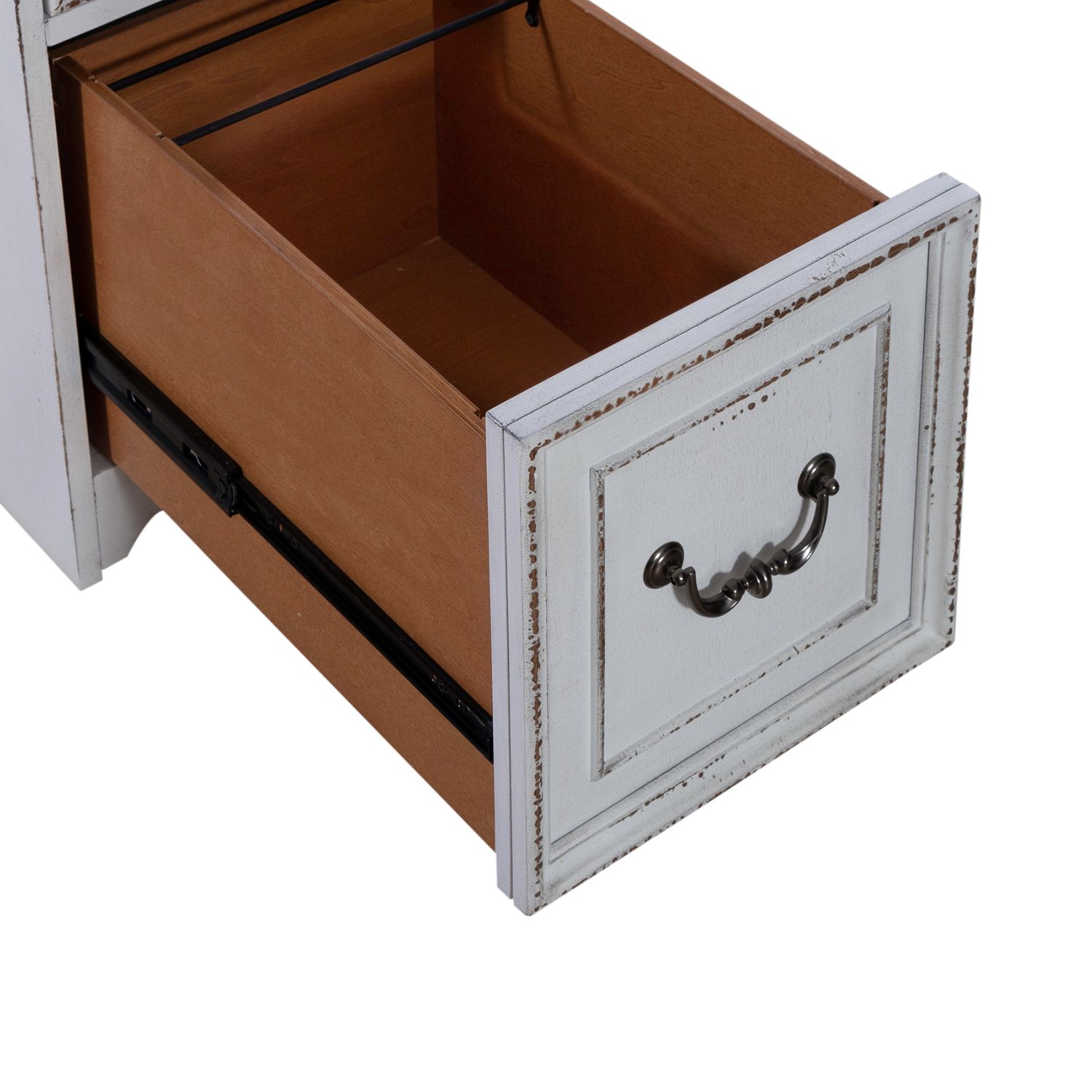 Magnolia Manor Wood Mobile File Cabinet w/2 Drawers