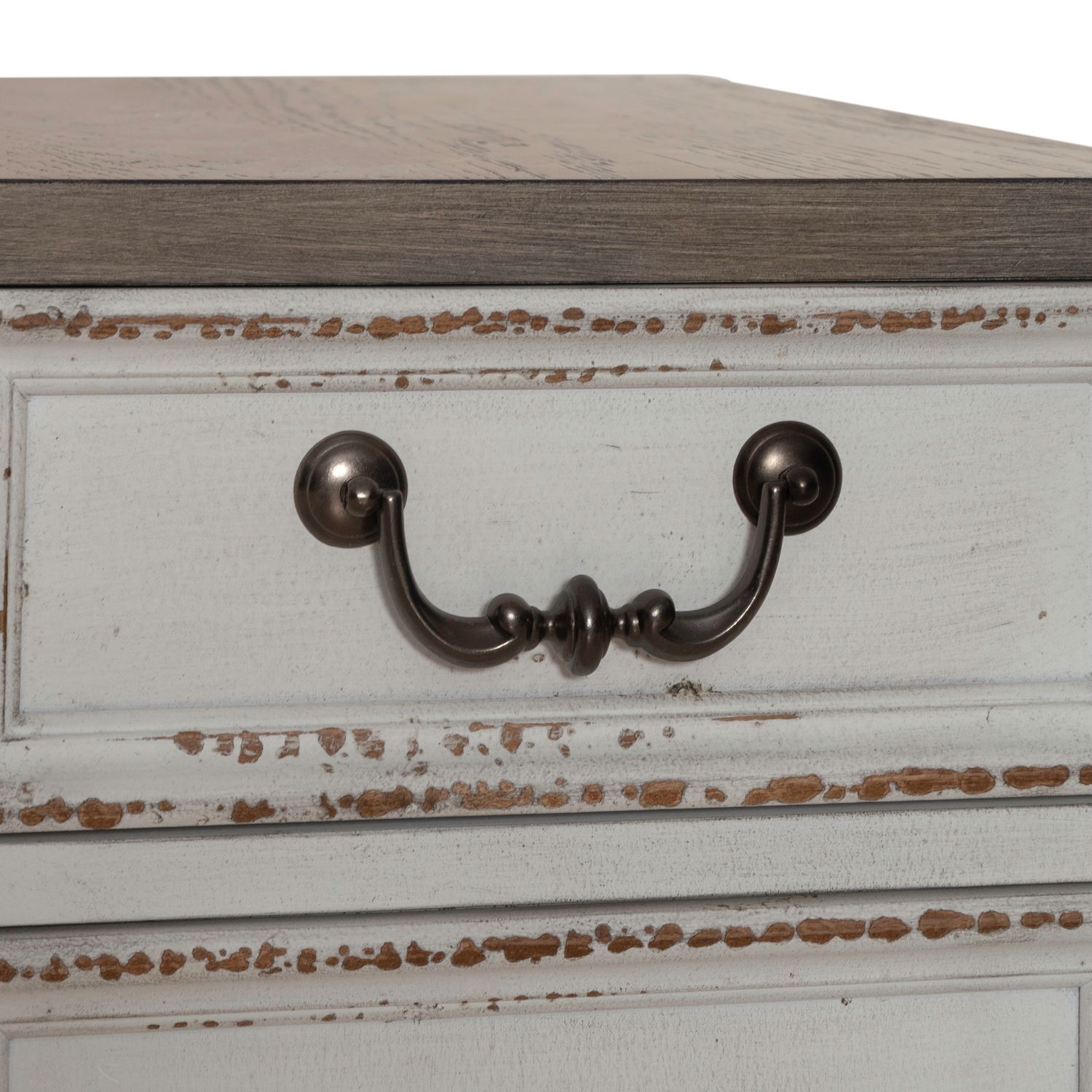 Magnolia Manor Antique White L-Shaped Desk Set | Liberty