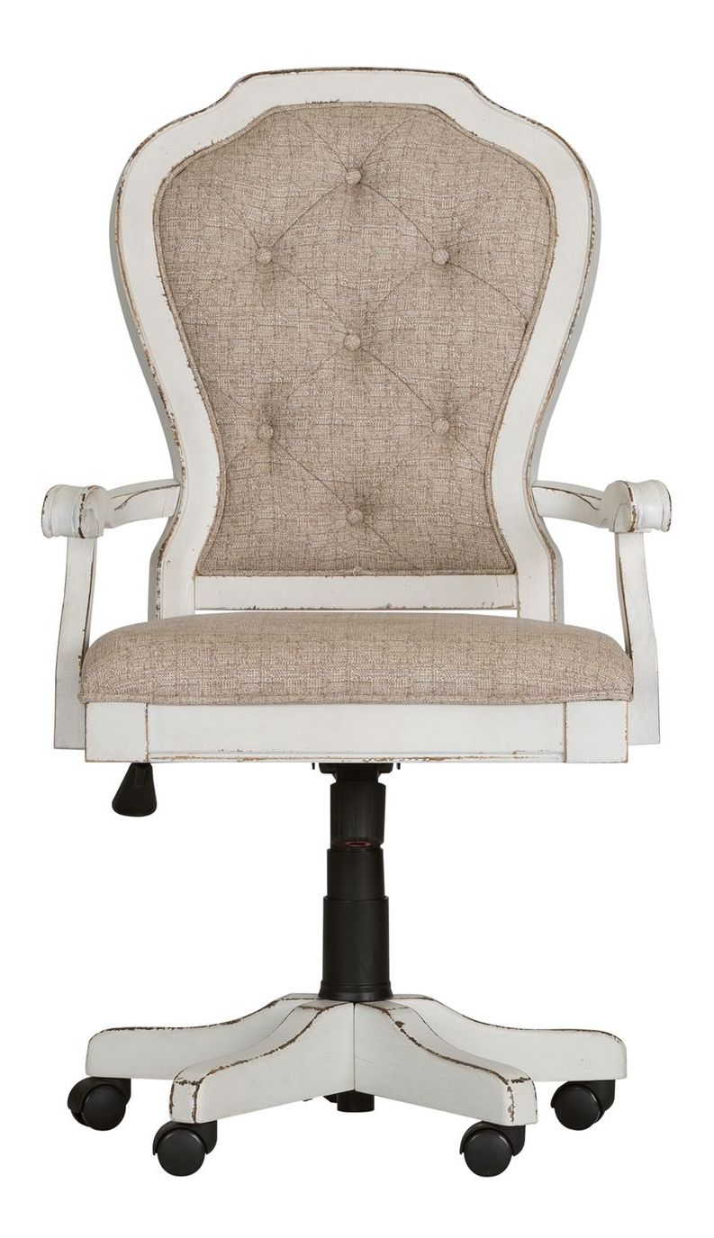 Magnolia Manor Fabric/Wood Jr Executive Desk Chair