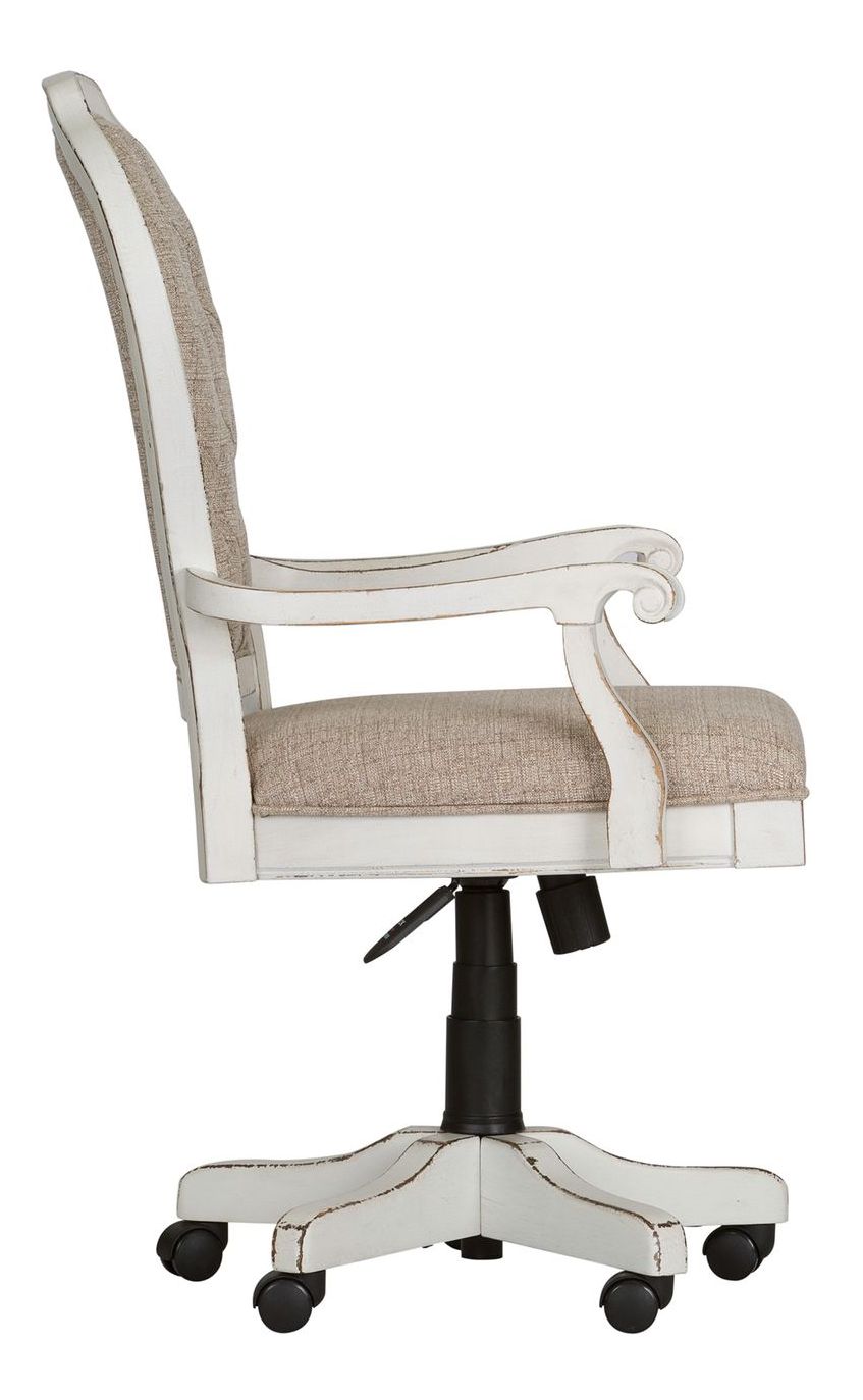 Magnolia Manor Antique White L-Shaped Office Desk Set