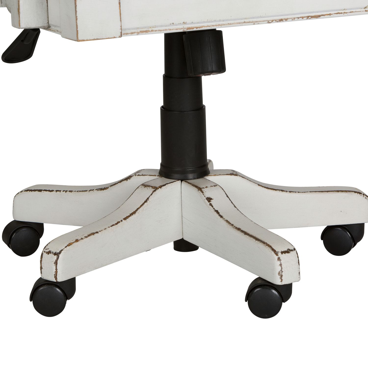Magnolia Manor Antique White L-Shaped Office Desk Set