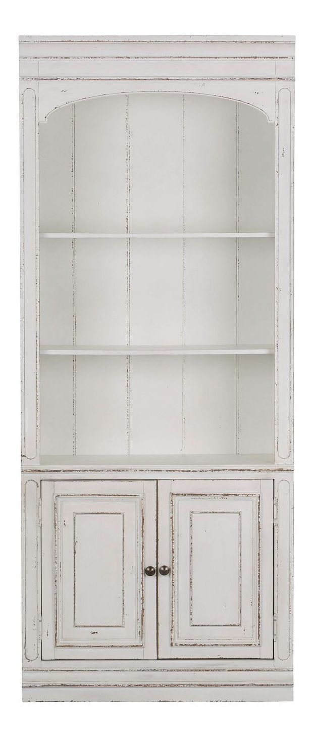 Magnolia Manor Wood Bunching Bookcase w/2 Doors
