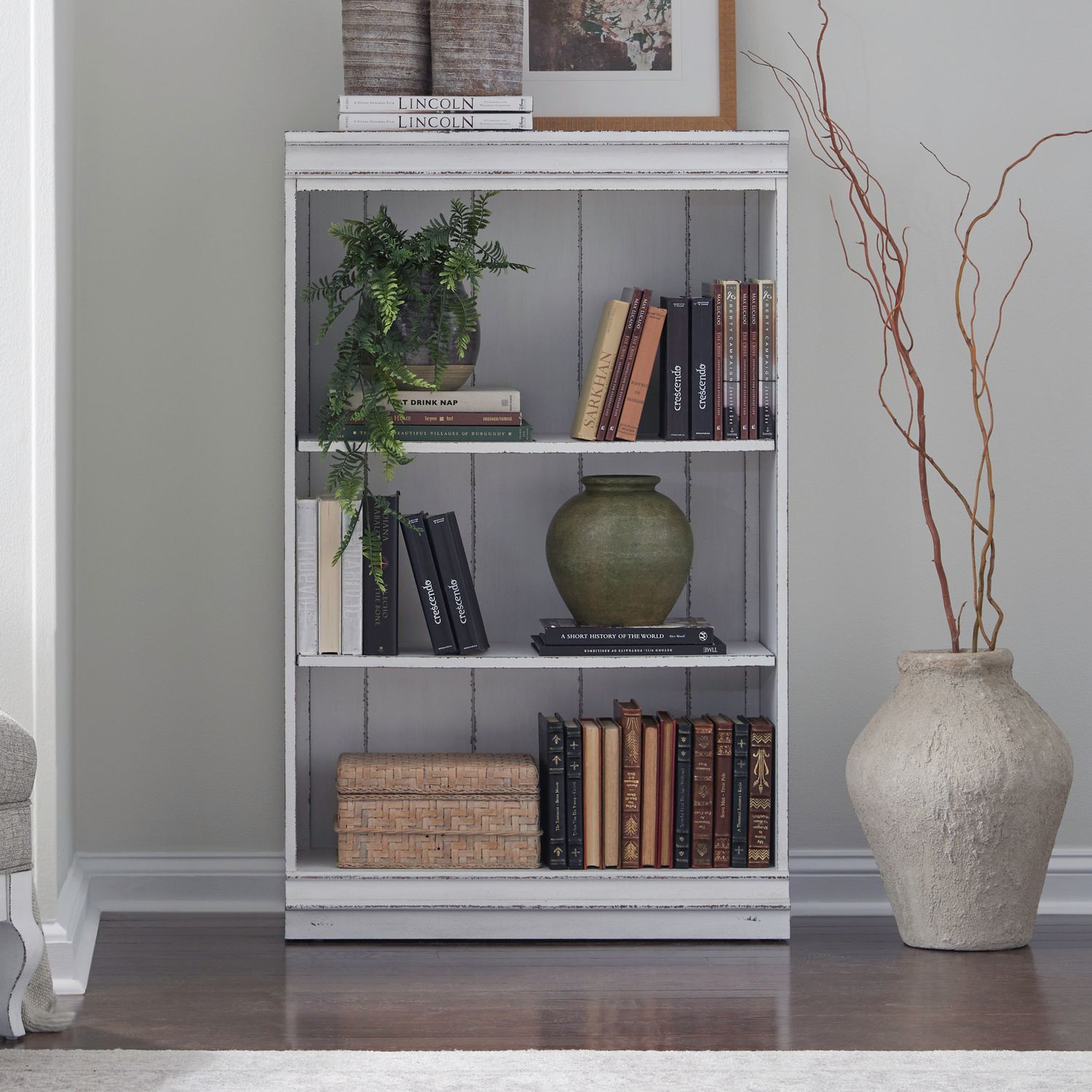 Magnolia Manor Wood 48-Inch Bookcase