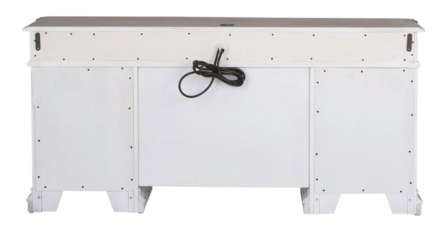 Magnolia Manor Antique White L-Shaped Desk Set | Liberty