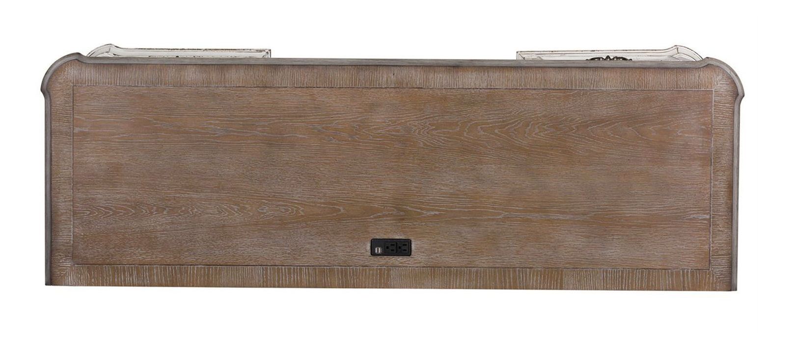 Magnolia Manor Distressed White L-Desk Set