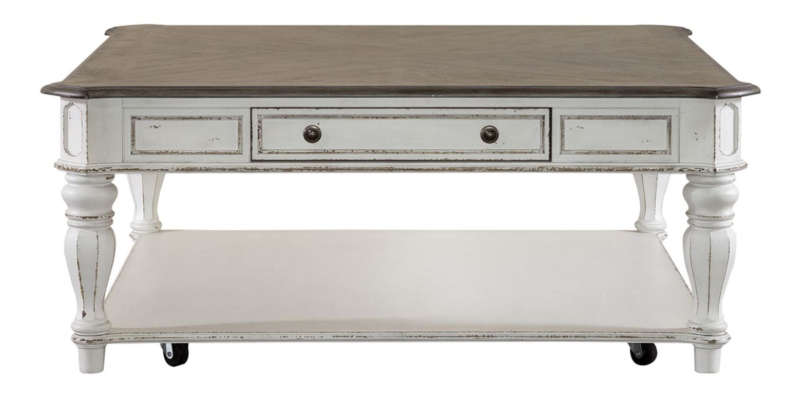 Magnolia Manor Oversized Square Cocktail Set | Antique White